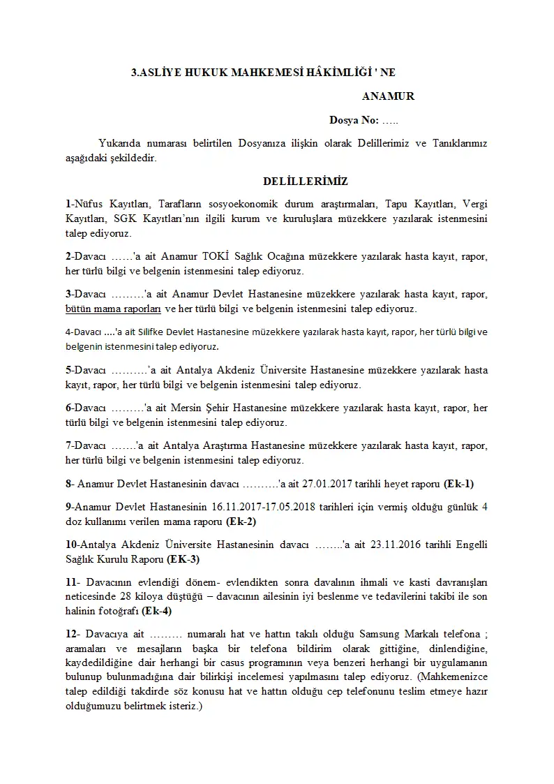 Evrak sayfa 1.