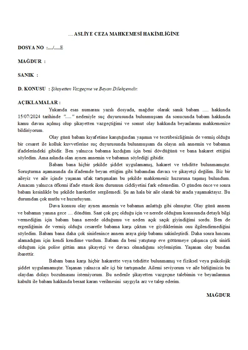 Evrak sayfa 1.