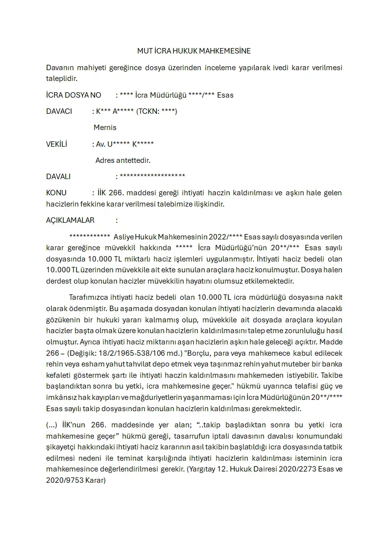 Evrak sayfa 1.