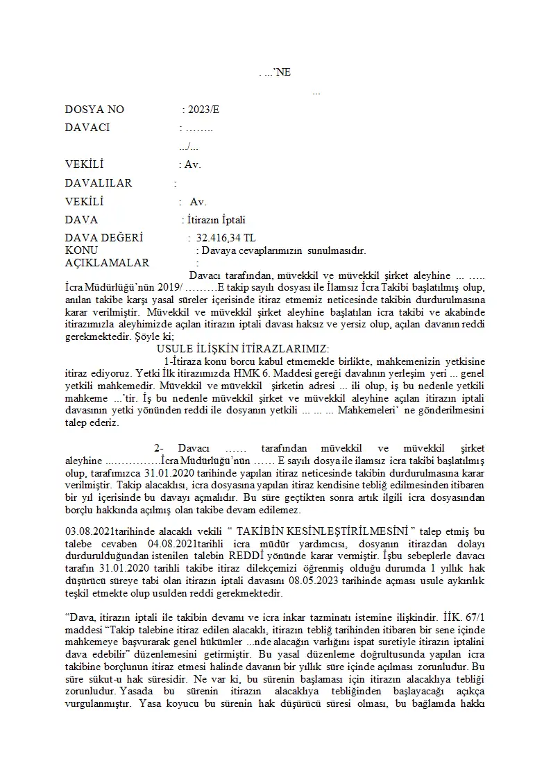 Evrak sayfa 1.