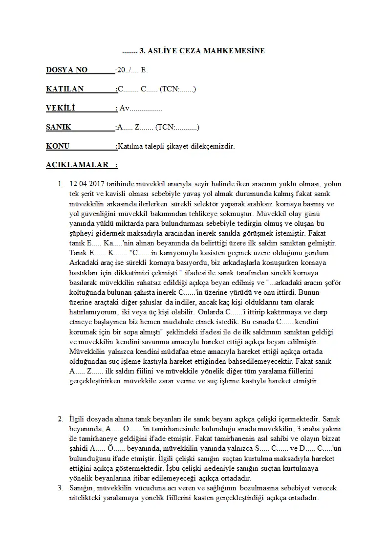 Evrak sayfa 1.