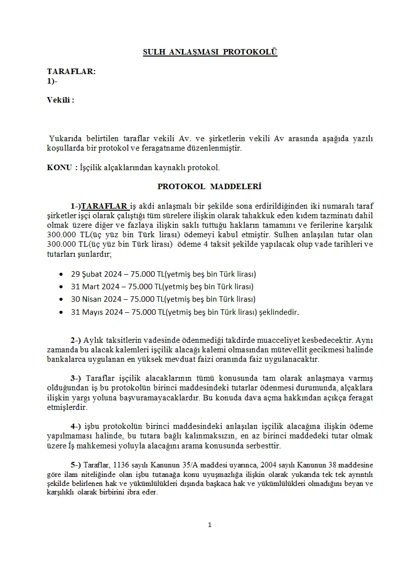 Evrak sayfa 1.