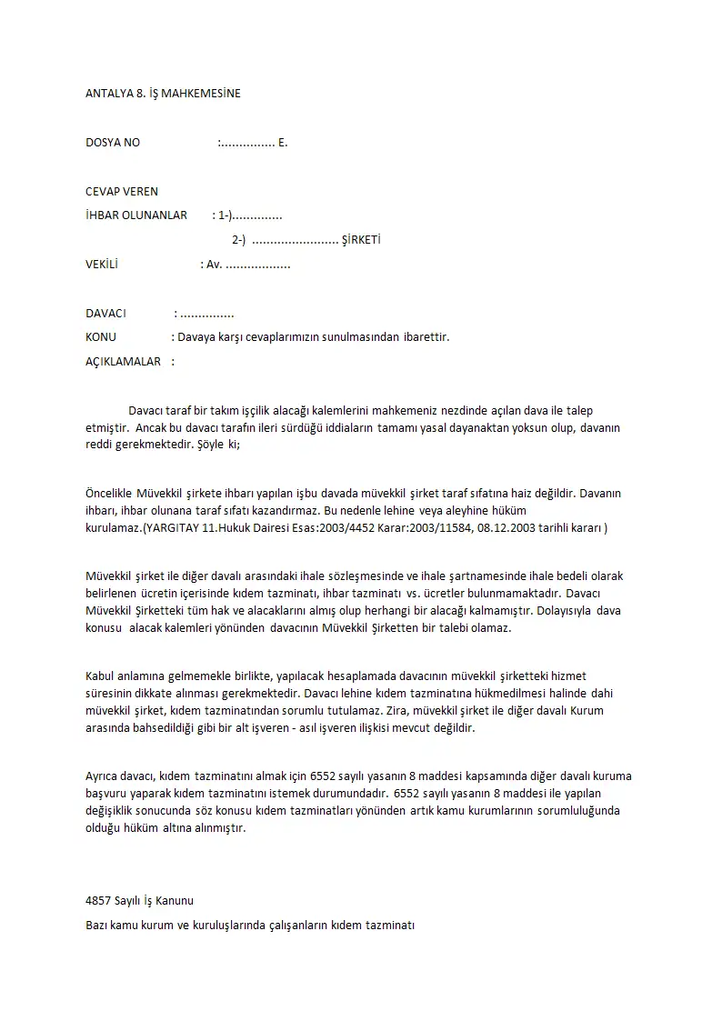 Evrak sayfa 1.