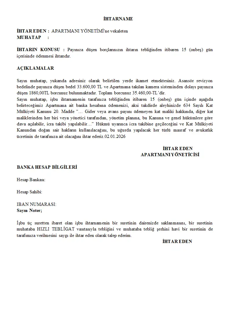 Evrak sayfa 1.