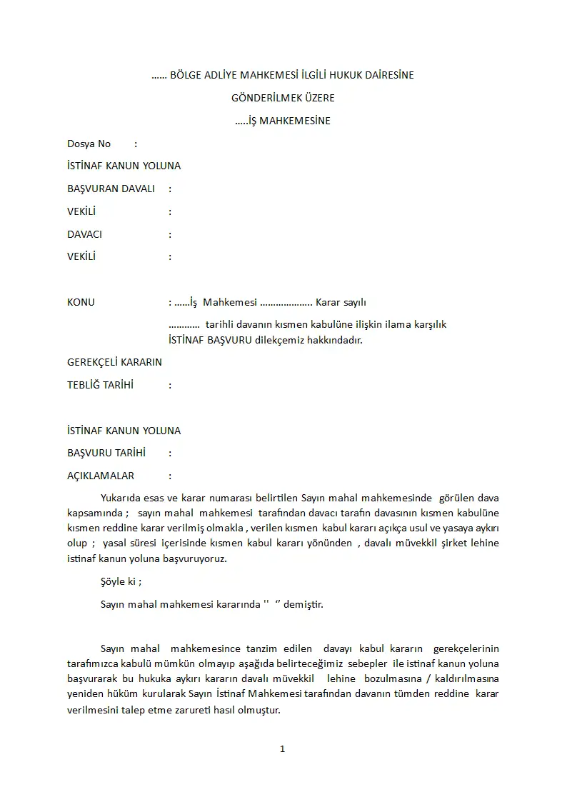Evrak sayfa 1.